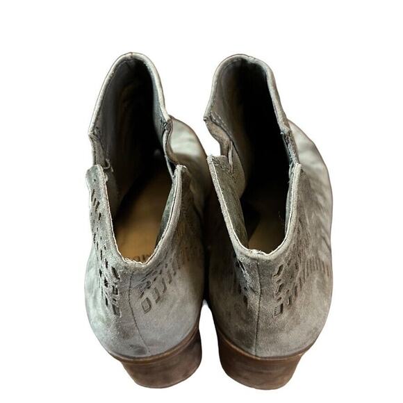 Vince Camuto Tereena Womens Gray Chunky Heel Suede Suede Boots Booties 8.5 - Picture 10 of 16
